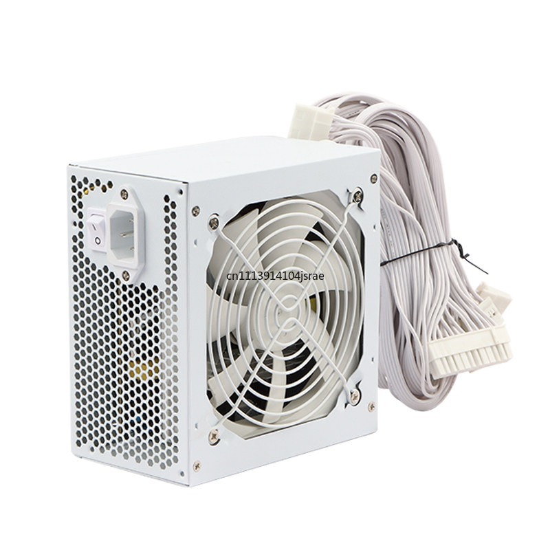 Pc Power Supply - Pure White ATX Computer Chassis Power