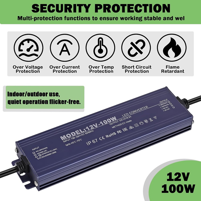 ●12V LED Driver IP67 Waterproo - Dc Power Supply 12V recension och pris