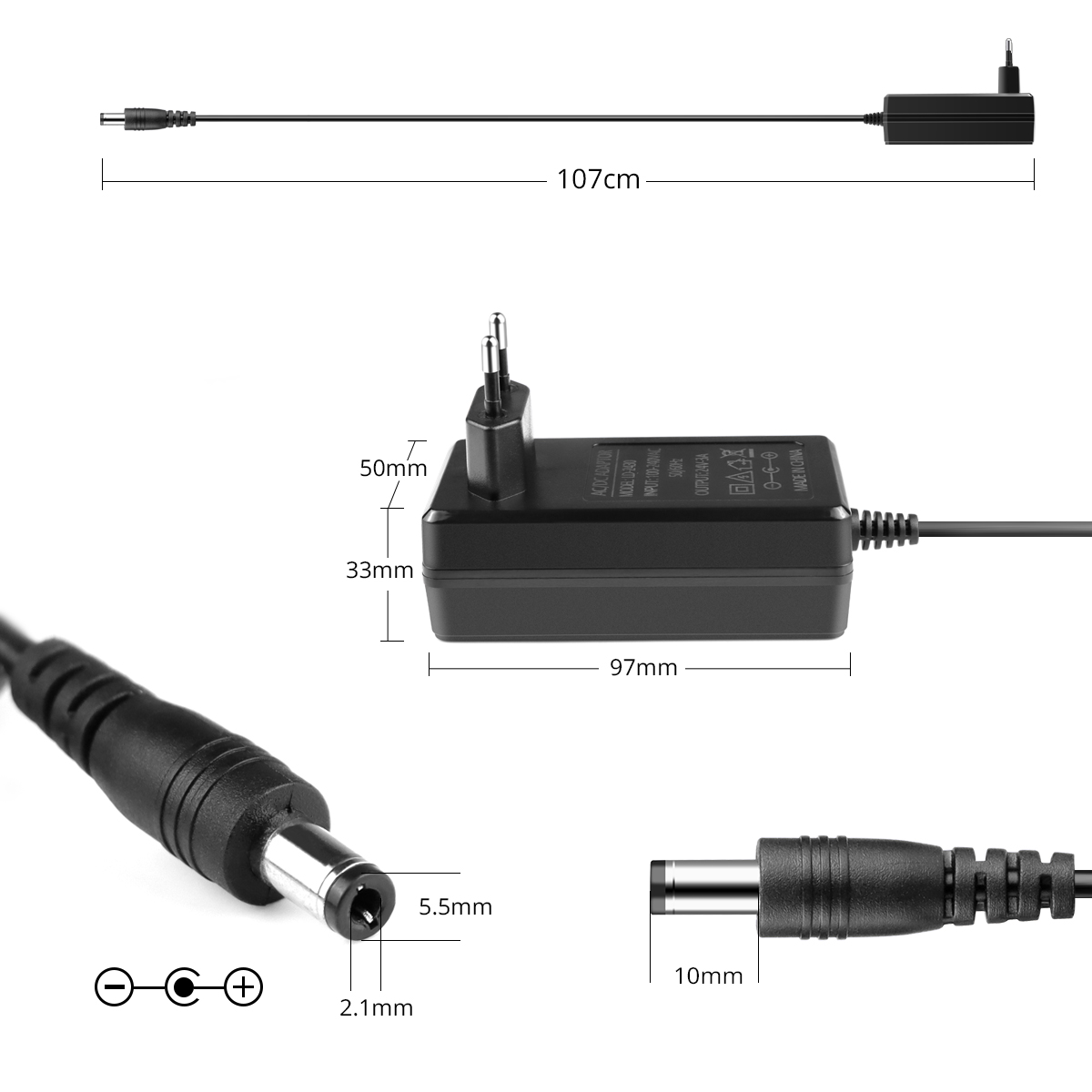 Black 24V DC Power Supply Powe - Smps Power Supply recension och pris